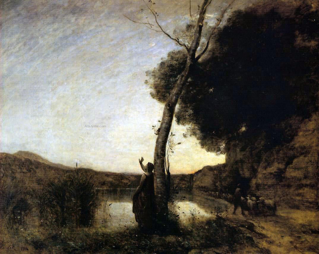  Jean-Baptiste-Camille Corot The Evening Star - Hand Painted Oil Painting