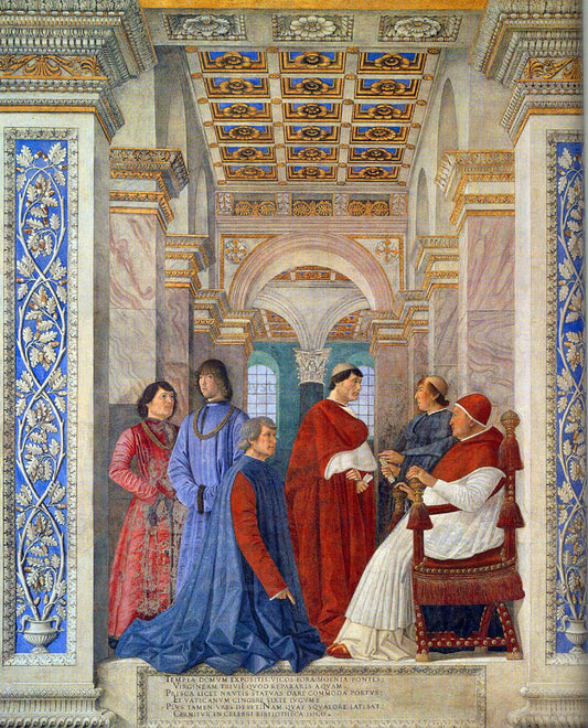  Andrea Mantegna The Family of Ludovico Gonzaga - Hand Painted Oil Painting