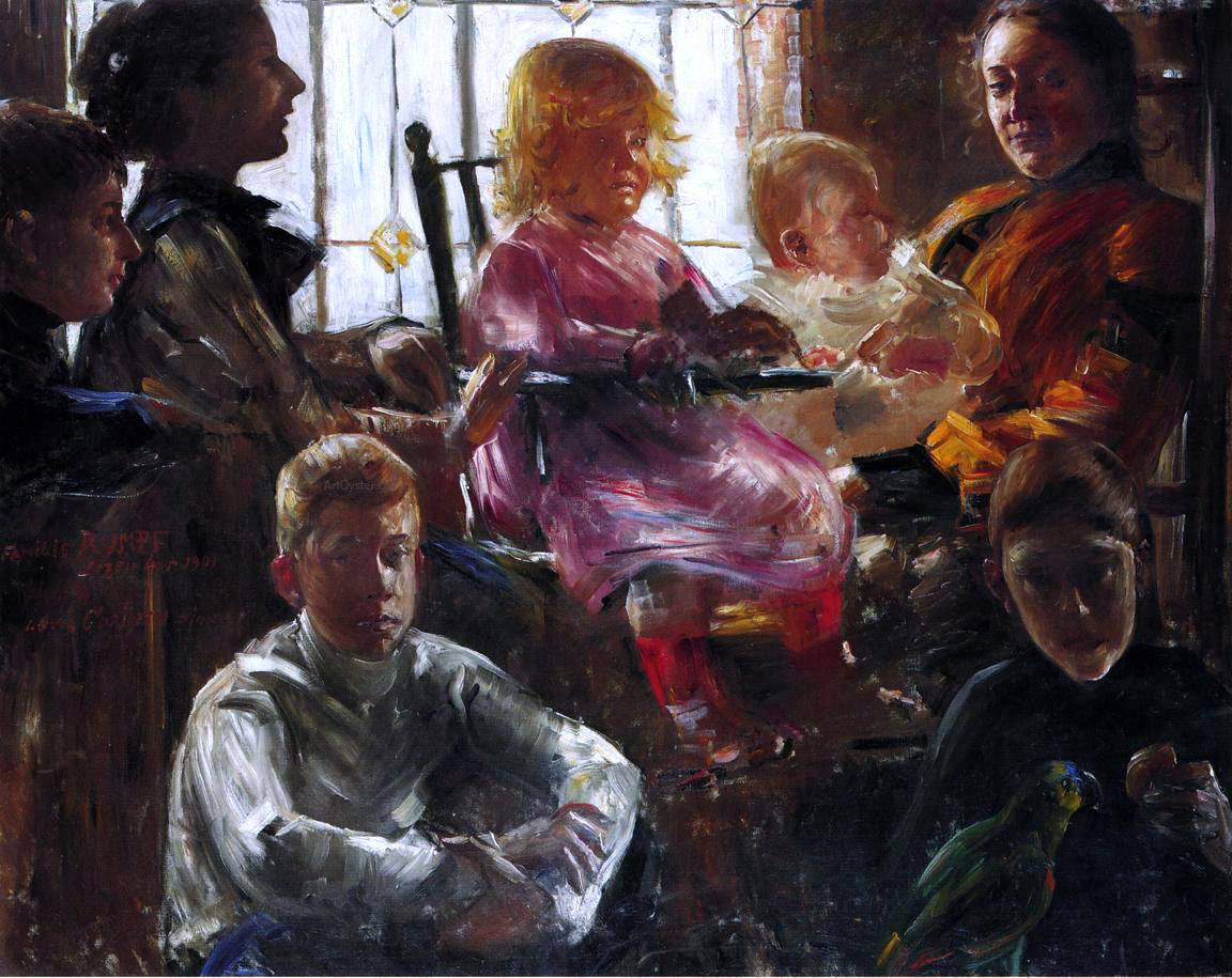  Lovis Corinth The Family of the Painter Fritz Rumpf - Hand Painted Oil Painting