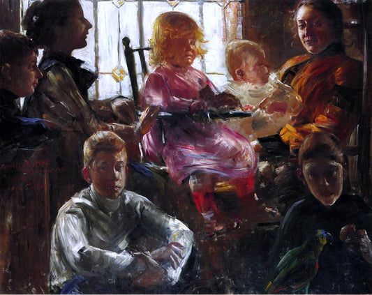 Lovis Corinth The Family of the Painter Fritz Rumpf - Hand Painted Oil Painting