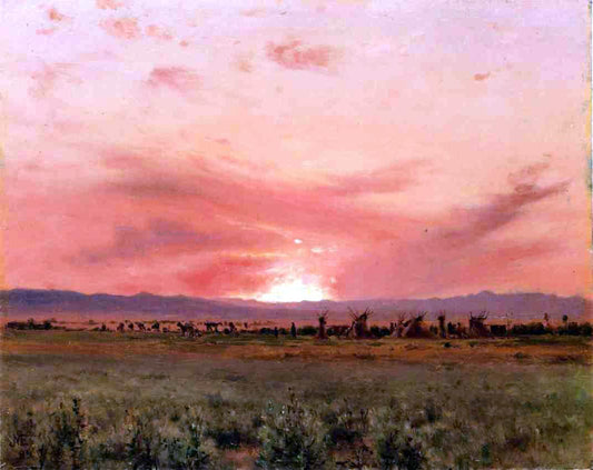  Jervis McEntee The Far West - Hand Painted Oil Painting