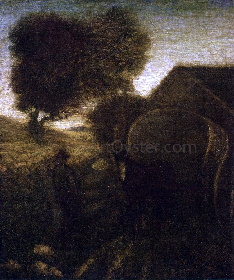  Albert Pinkham Ryder The Farmyard - Hand Painted Oil Painting