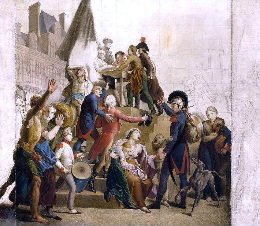  Baron Francois Gerard The Fatherland Under Threat (La Patrie en Danger) - Hand Painted Oil Painting