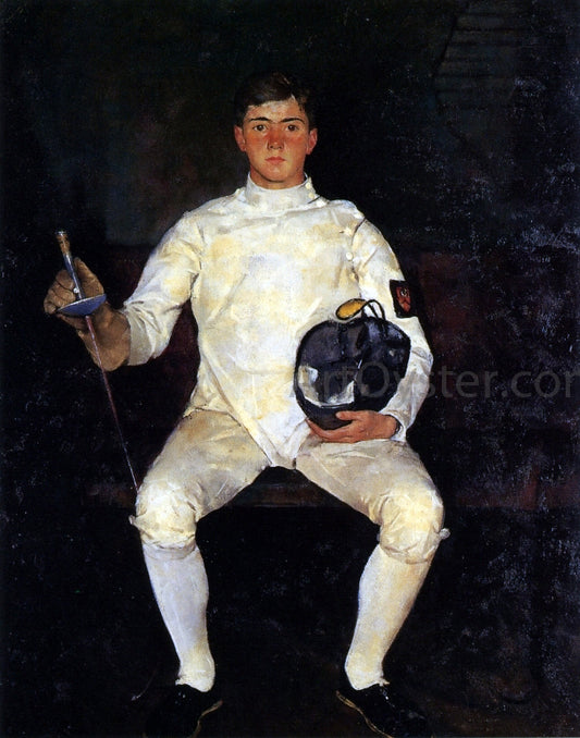 Charles Webster Hawthorne The Fencer - Hand Painted Oil Painting