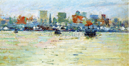  Theodore Robinson The Ferry - Hand Painted Oil Painting