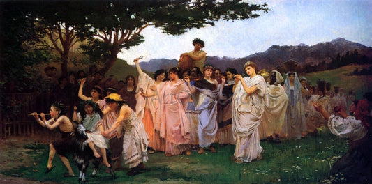  Edwin H Blashfield The Festival of Spring - Hand Painted Oil Painting