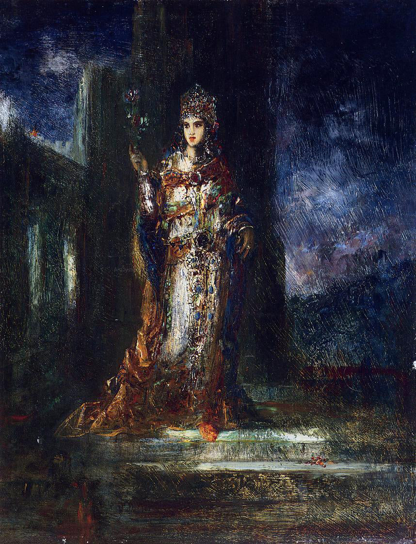  Gustave Moreau The Fiancee of the Night (also known as The Song of Songs) - Hand Painted Oil Painting