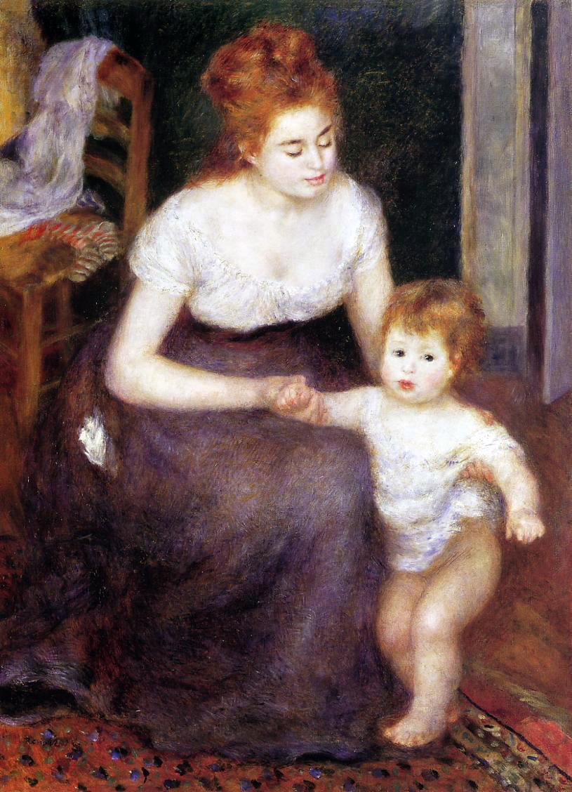  Pierre Auguste Renoir The First Step - Hand Painted Oil Painting