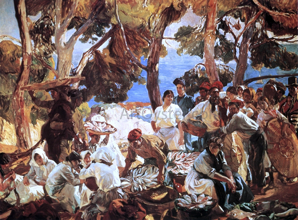  Joaquin Sorolla Y Bastida The Fish (Catalonia) - Hand Painted Oil Painting