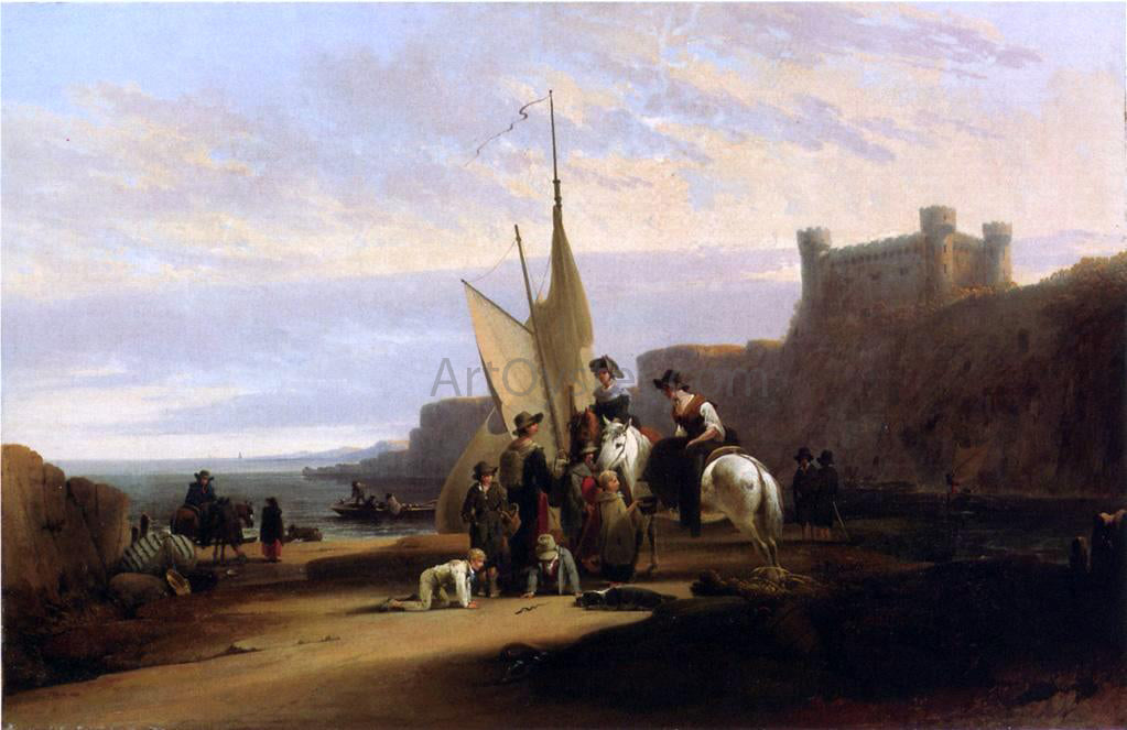  Joshua Shaw The Fisherman's Lanndings - Hand Painted Oil Painting