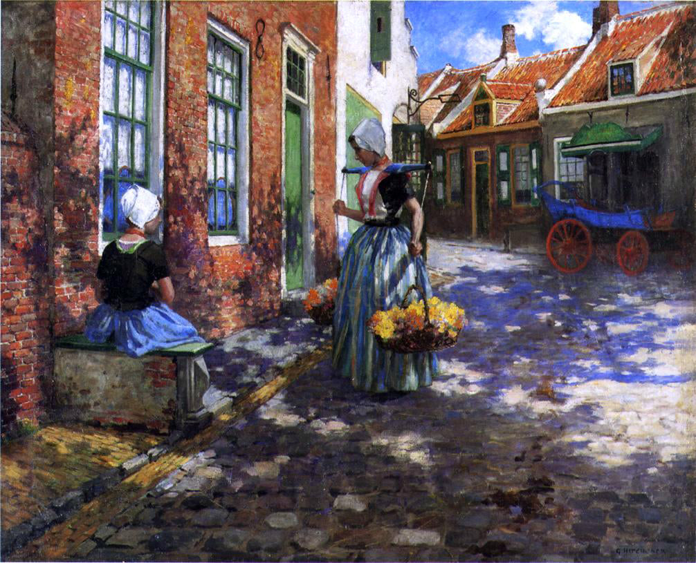  Thomas Hovenden The Flower of Scotland - Hand Painted Oil Painting