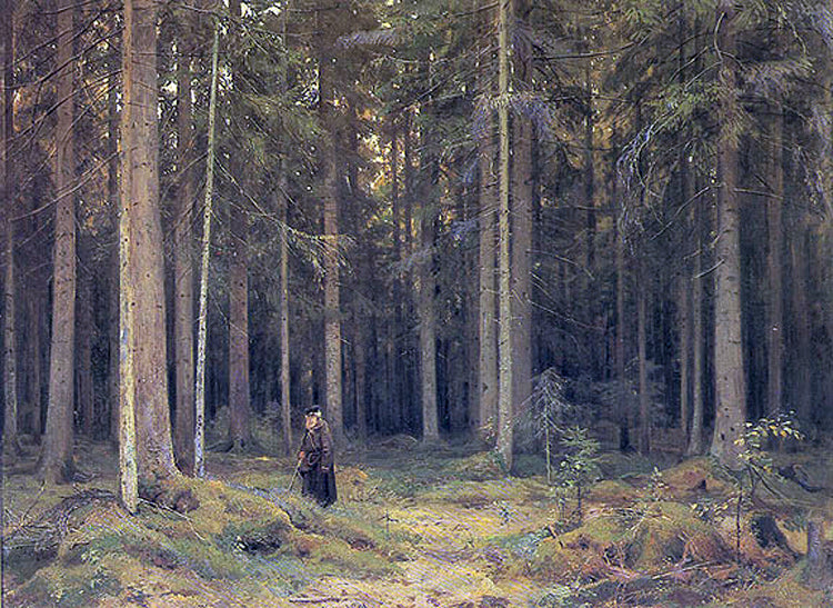  Ivan Ivanovich Shishkin The Forest of Countess Mordvinova - Hand Painted Oil Painting