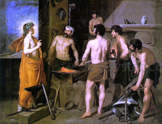  Diego Rodriguez De Silva Velazquez The Forge of Vulcan - Hand Painted Oil Painting