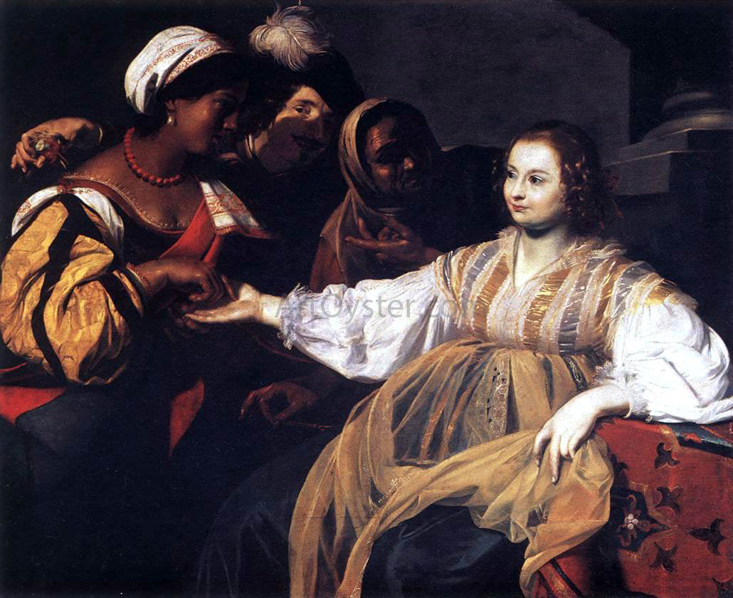  Nicolas Regnier The Fortune Teller - Hand Painted Oil Painting