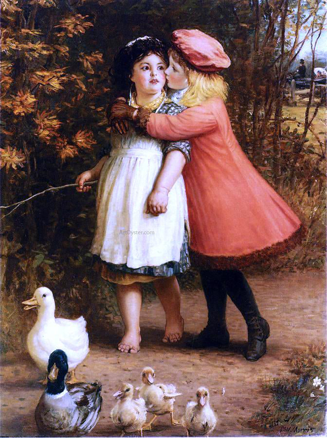  Phillip Richard Morris The Foster Sisters - Hand Painted Oil Painting