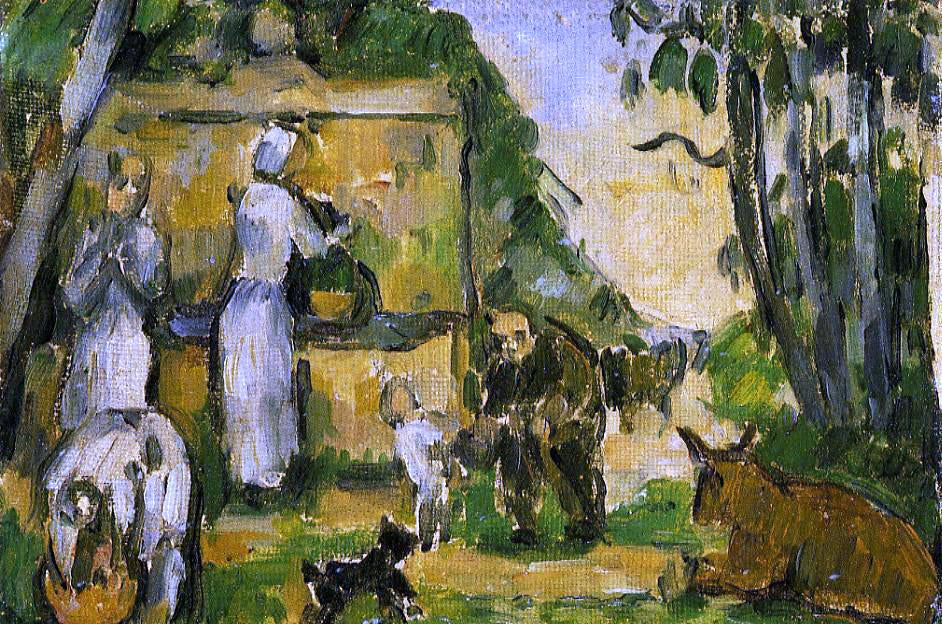  Paul Cezanne The Fountain - Hand Painted Oil Painting