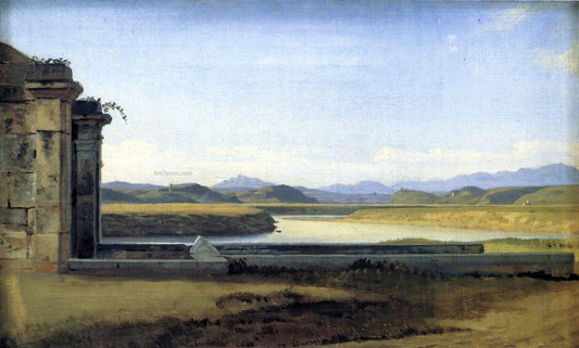  Christoffer Wilhelm Eckersberg The Fountain of the Acqua Acetosa - Hand Painted Oil Painting