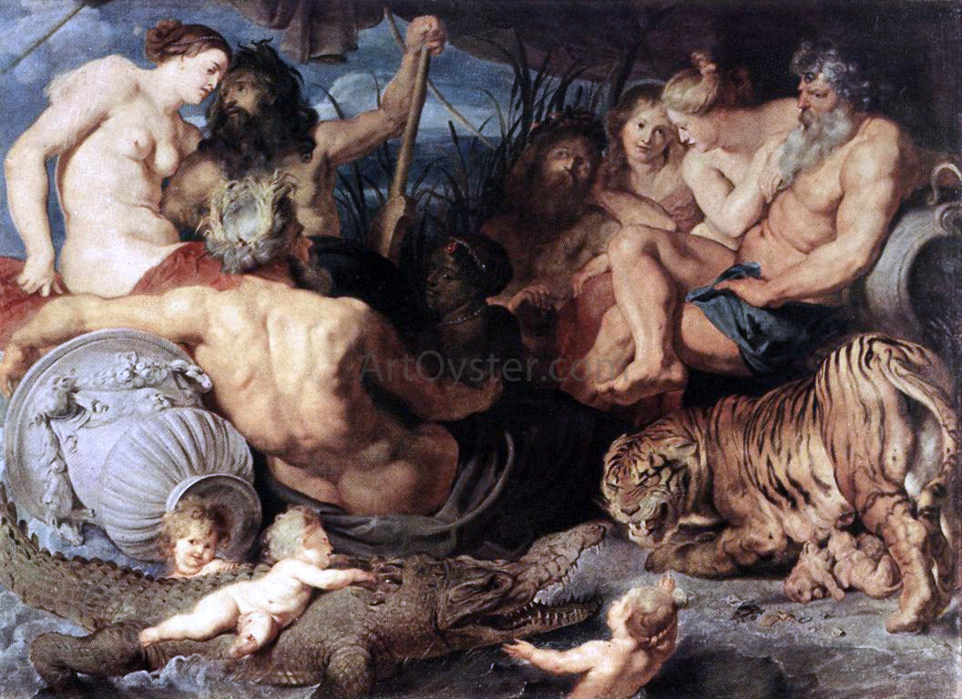  Peter Paul Rubens The Four Continents - Hand Painted Oil Painting