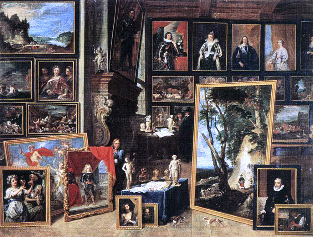  The Younger David Teniers The Gallery of Archduke Leopold in Brussels - Hand Painted Oil Painting