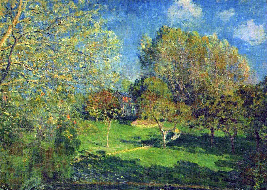  Alfred Sisley The Garden of Hoschede, Montgeron - Hand Painted Oil Painting