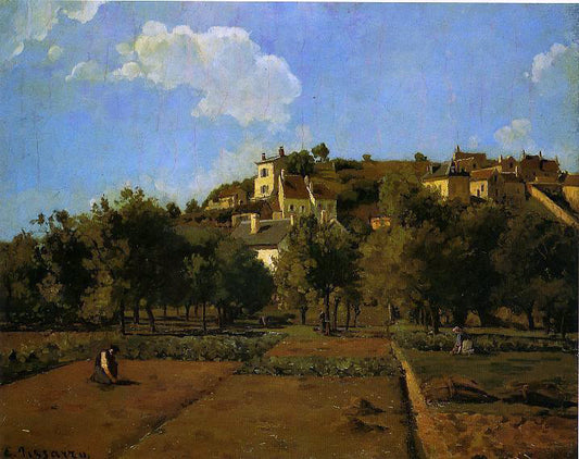  Camille Pissarro The Gardens of l'Hermitage, Pontoise - Hand Painted Oil Painting