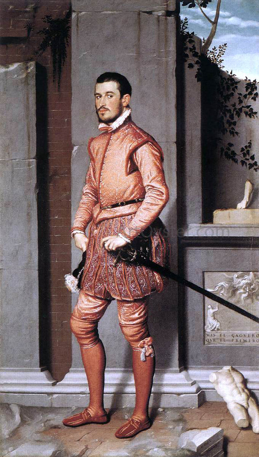  Giovanni Battista Moroni The Gentleman in Pink - Hand Painted Oil Painting