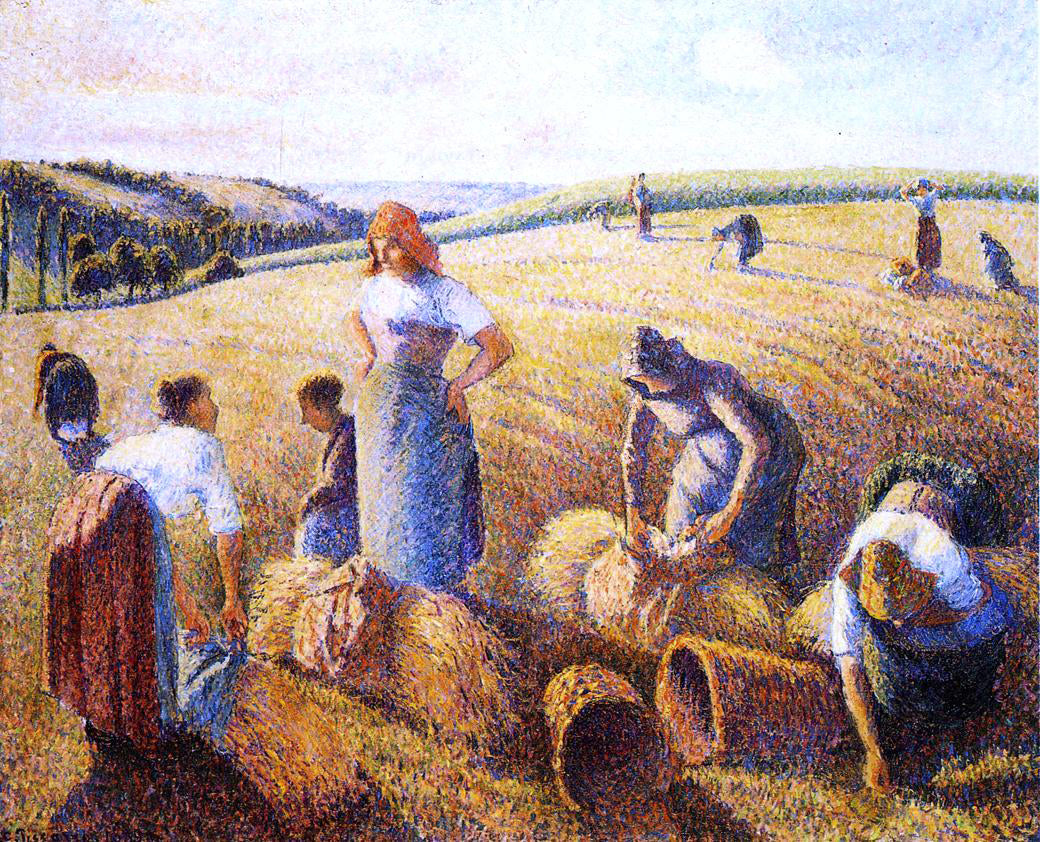 Camille Pissarro The Gleaners - Hand Painted Oil Painting