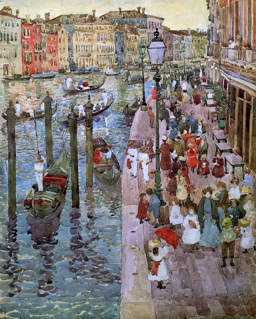  Maurice Prendergast The Grand Canal, Venice - Hand Painted Oil Painting