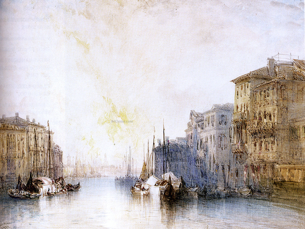  William Callow The Grand Canal, Venice - Hand Painted Oil Painting