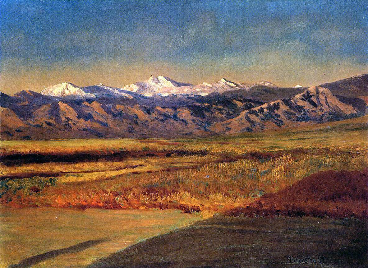  Albert Bierstadt The Grand Tetons - Hand Painted Oil Painting