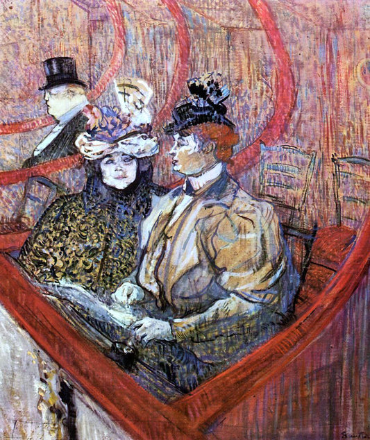  Henri De Toulouse-Lautrec The Grand Tier - Hand Painted Oil Painting
