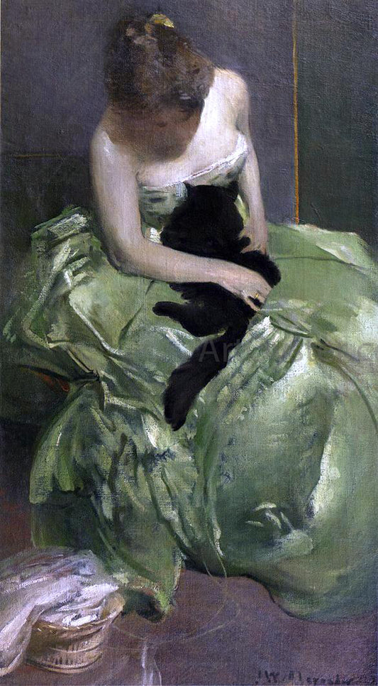  John White Alexander The Green Dress - Hand Painted Oil Painting