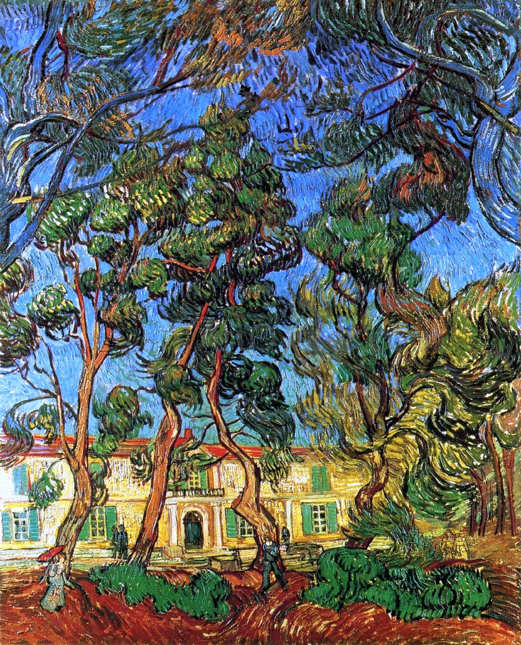  Vincent Van Gogh The Grounds of the Asylum - Hand Painted Oil Painting