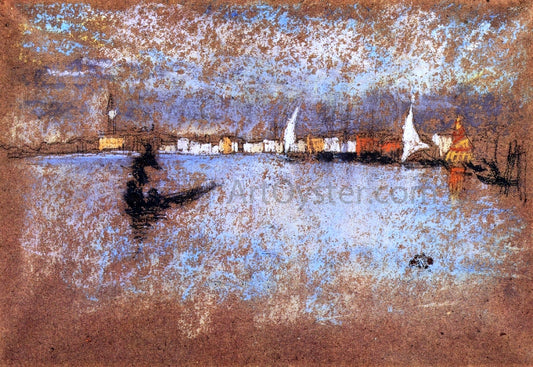  James McNeill Whistler The Guidecca - Winter: Grey and Blue - Hand Painted Oil Painting