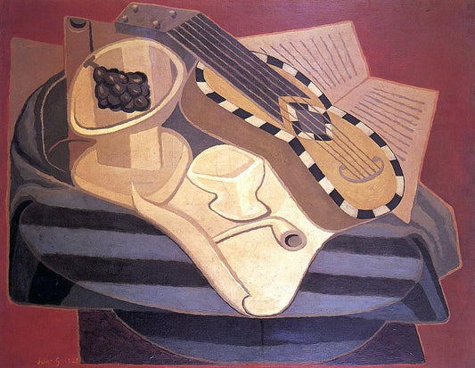  Juan Gris The Guitar with Inlay - Hand Painted Oil Painting