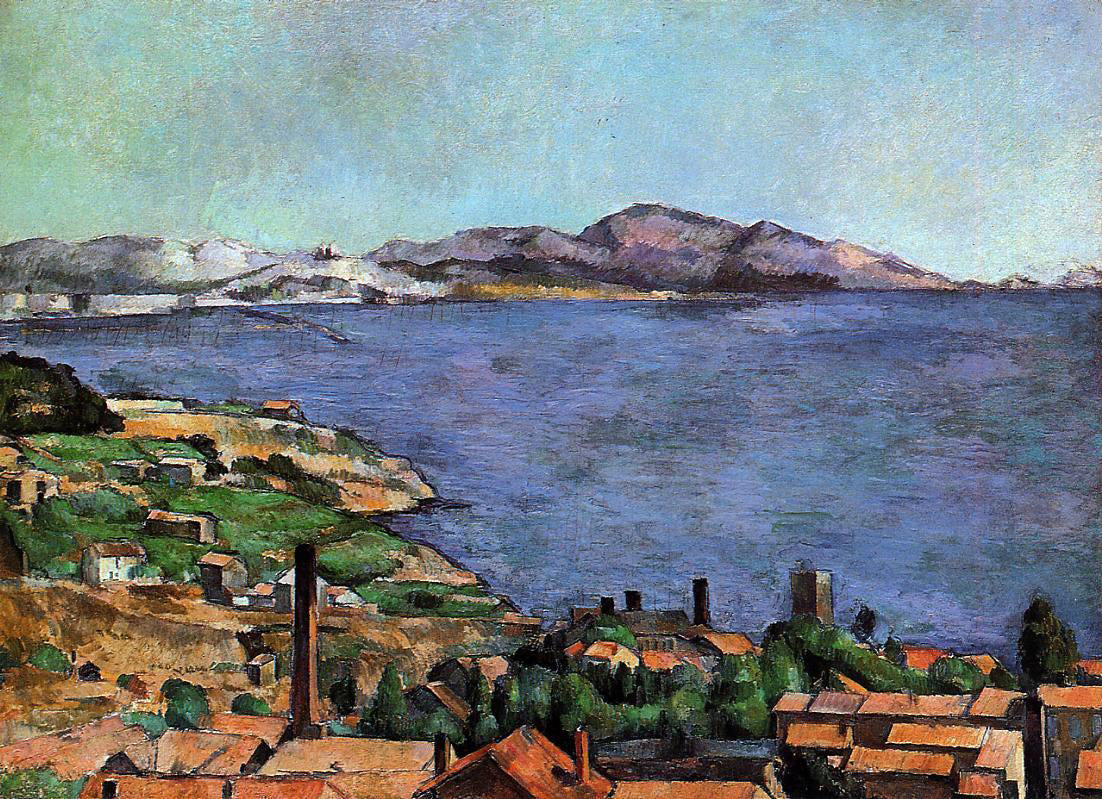  Paul Cezanne The Gulf of Marseilles Seen from L'Estaque - Hand Painted Oil Painting