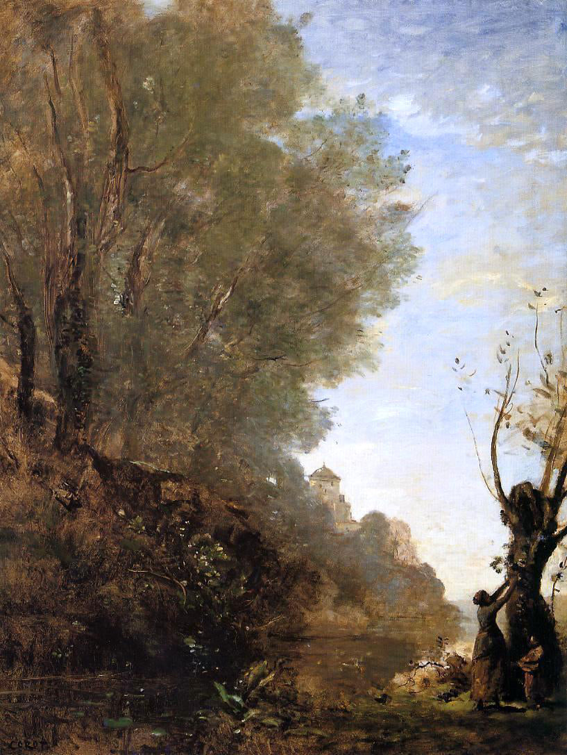  Jean-Baptiste-Camille Corot The Happy Isle - Hand Painted Oil Painting