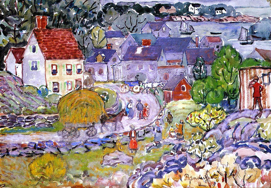  Maurice Prendergast The Hay Cart - Hand Painted Oil Painting