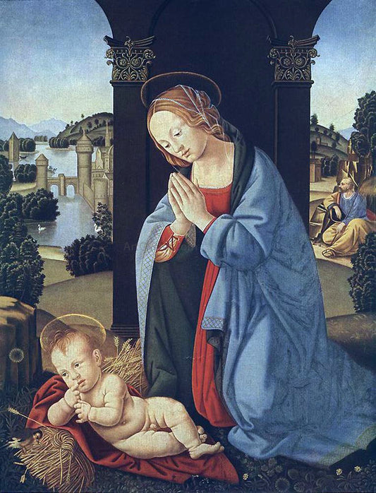  Lorenzo Di Credi The Holy Family - Hand Painted Oil Painting