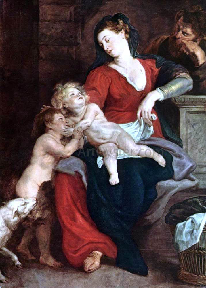  Peter Paul Rubens The Holy Family with the Basket - Hand Painted Oil Painting