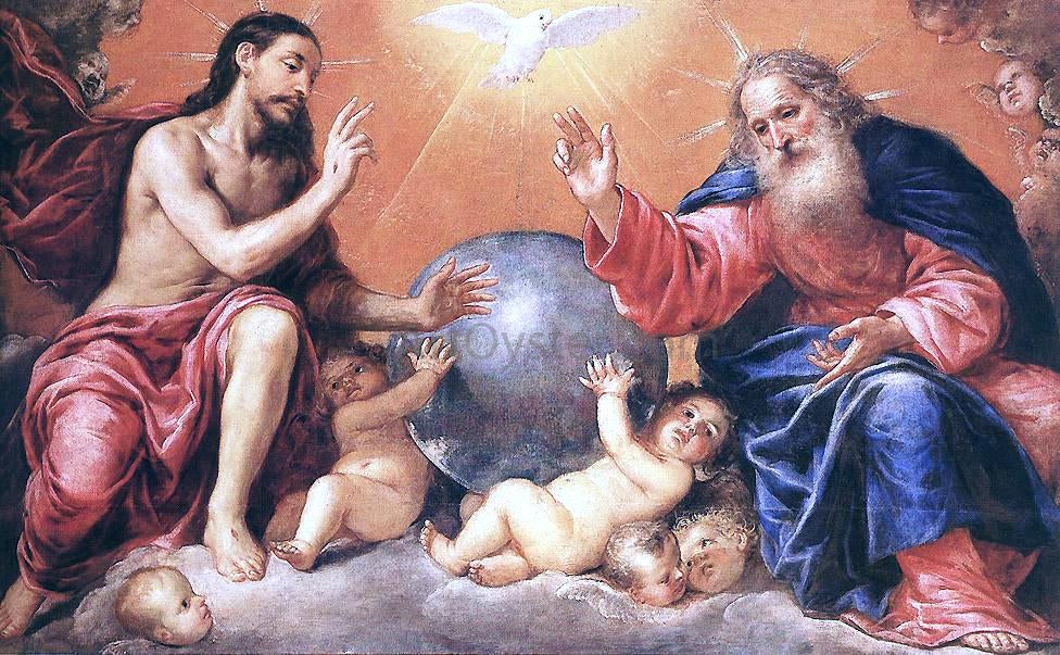  Antonio De Pereda The Holy Trinity - Hand Painted Oil Painting