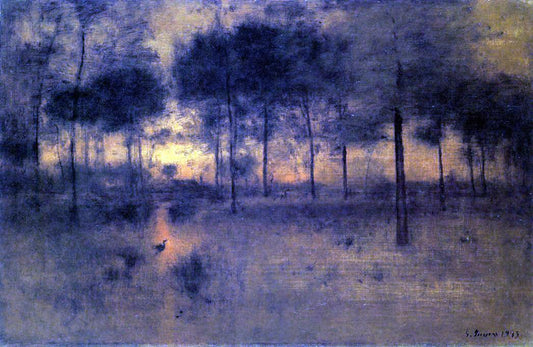  George Inness The Home of the Heron - Hand Painted Oil Painting