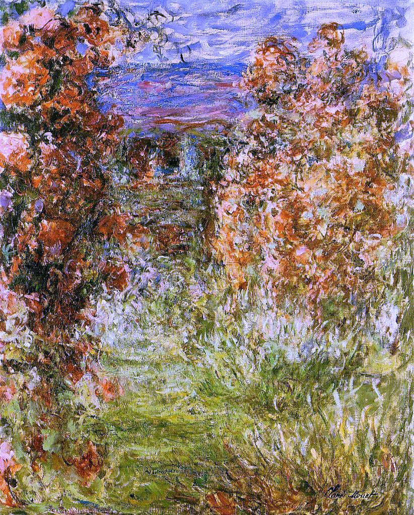  Claude Oscar Monet The House among the Roses - Hand Painted Oil Painting