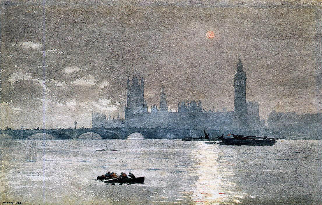  Winslow Homer The Houses of Parliament - Hand Painted Oil Painting