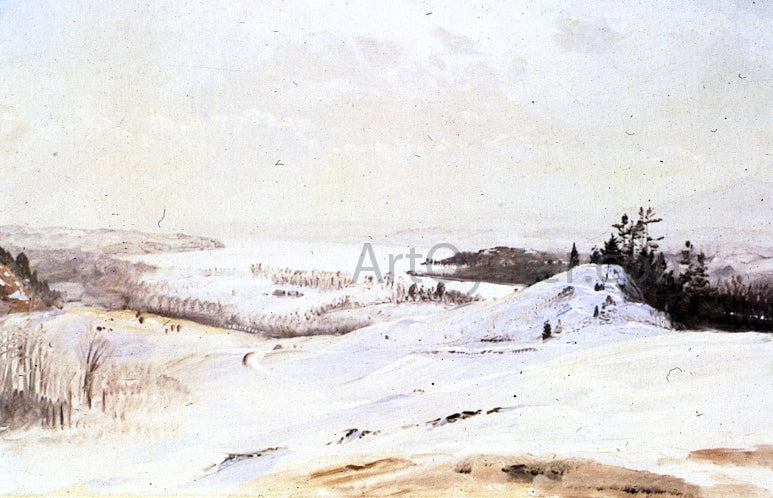  Frederic Edwin Church The Hudson Valley in Winter from Olana - Hand Painted Oil Painting