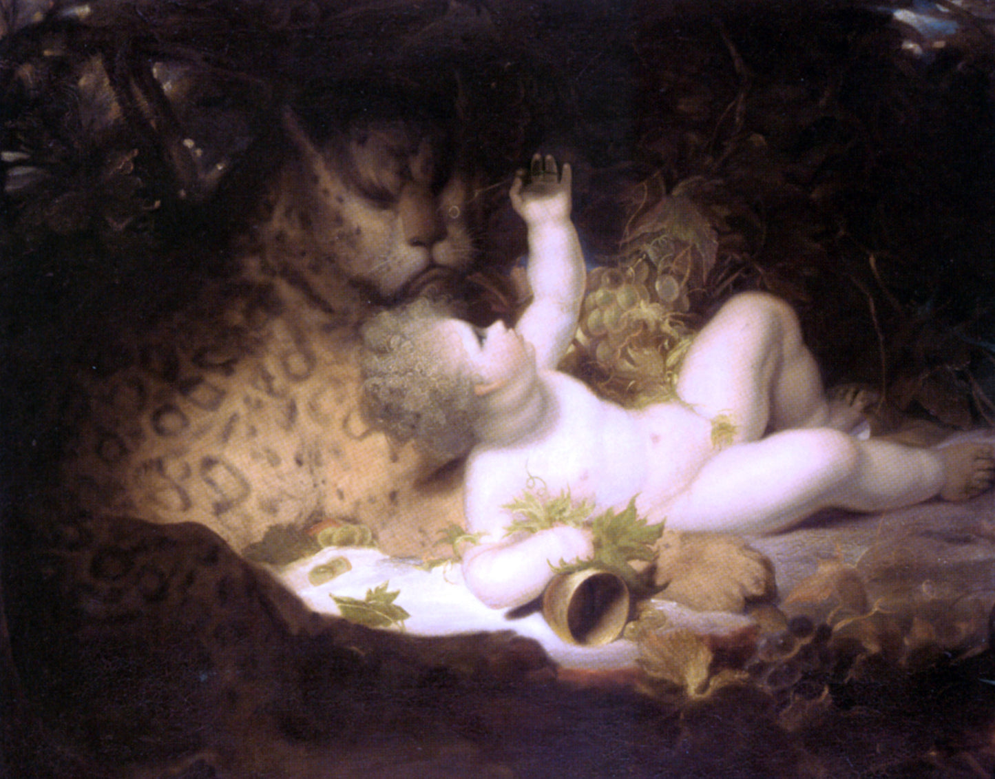  Richard Westall The Infant Bacchus - Hand Painted Oil Painting