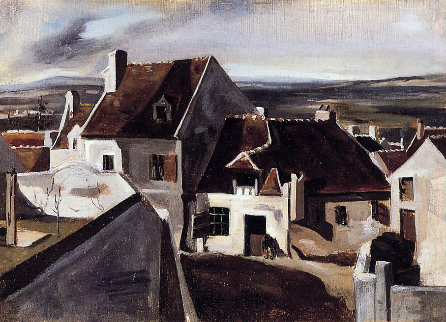  Jean-Baptiste-Camille Corot The Inn at Montigny-les-Cormeilles - Hand Painted Oil Painting