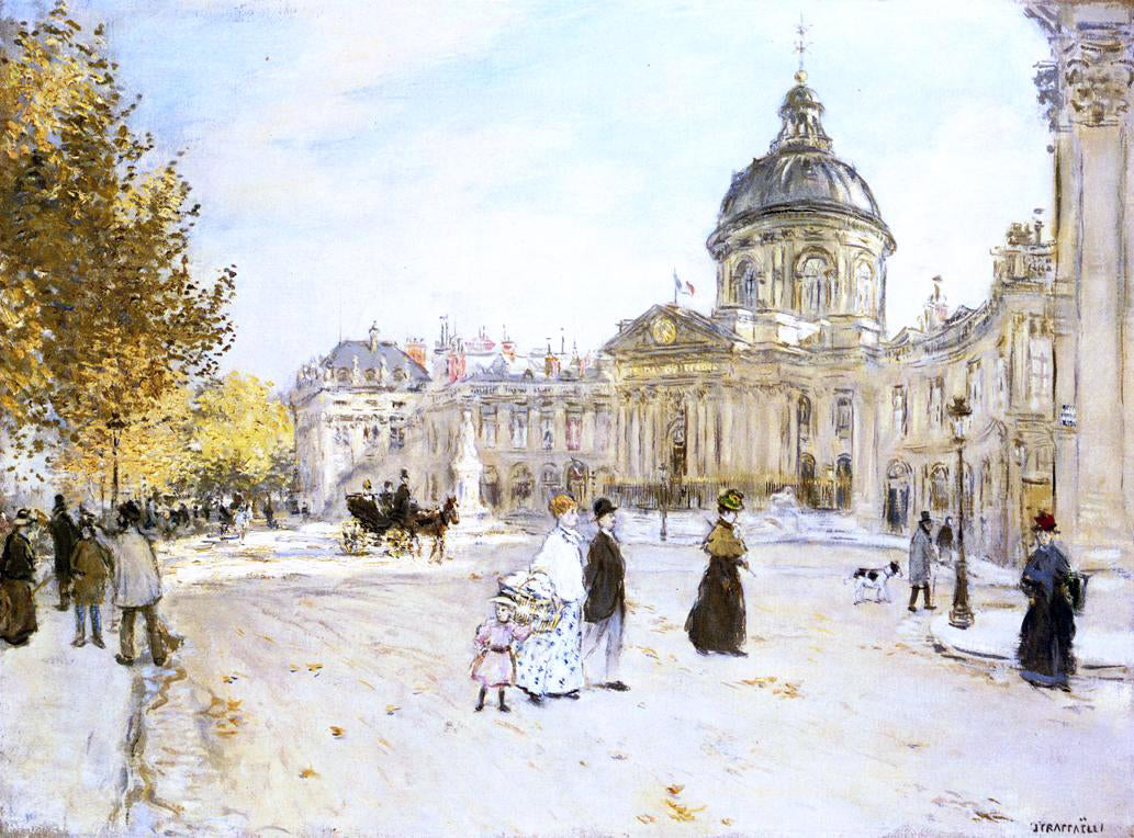  Jean-Francois Raffaelli The Institute - Hand Painted Oil Painting