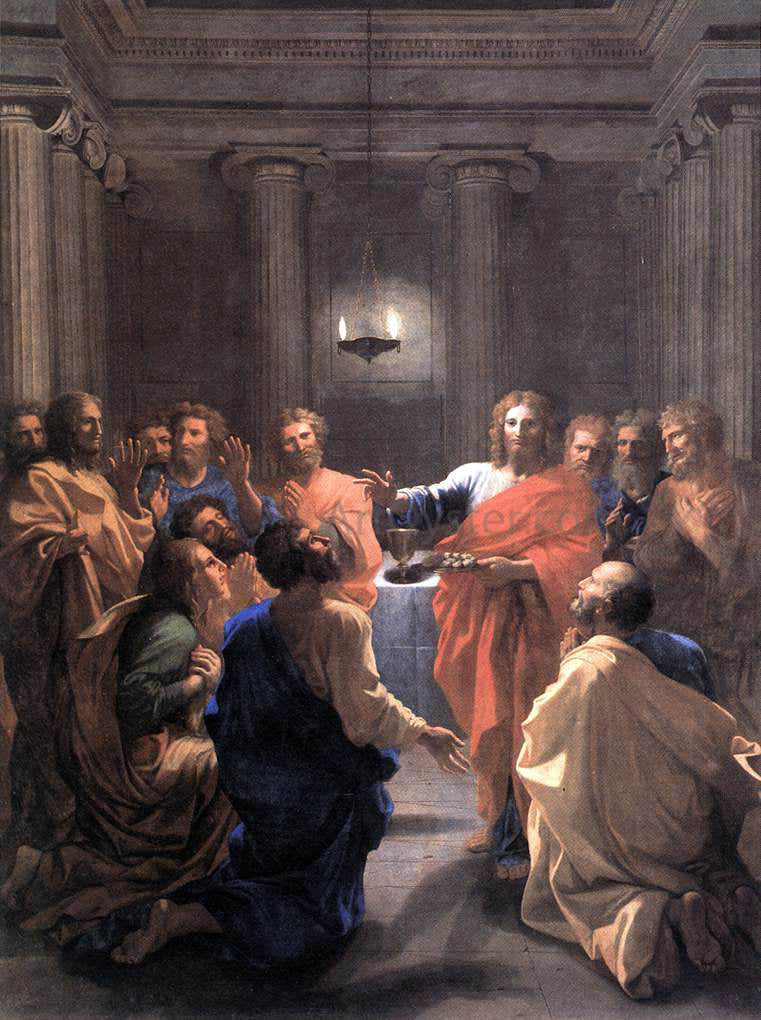  Nicolas Poussin The Institution of the Eucharist - Hand Painted Oil Painting