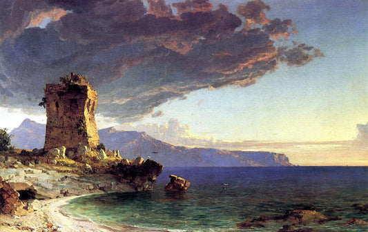  Jasper Francis Cropsey The Isle of Capri - Hand Painted Oil Painting